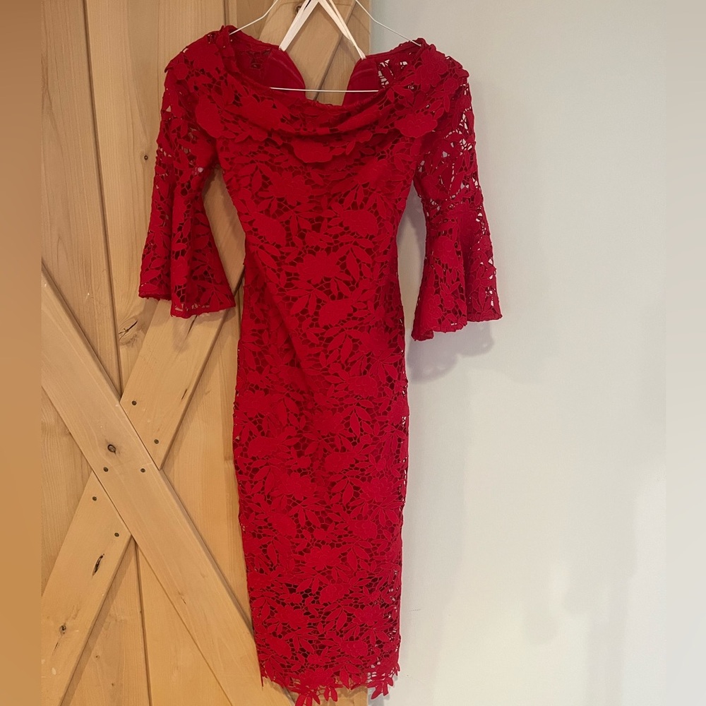 Shoshanna Midnight Red Harrison Dress